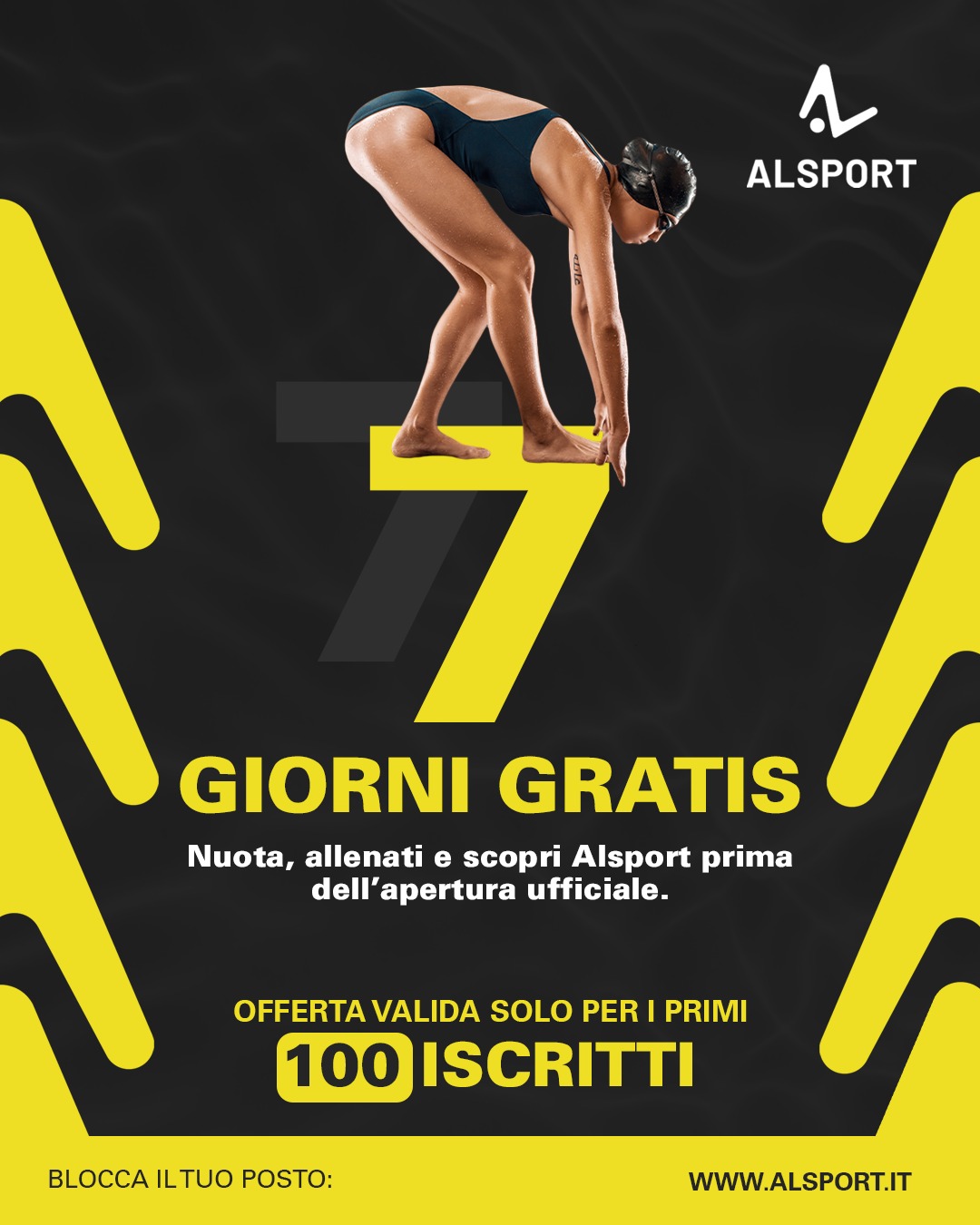 promo 100 posti alsport per 1 settimana di prova gratuita